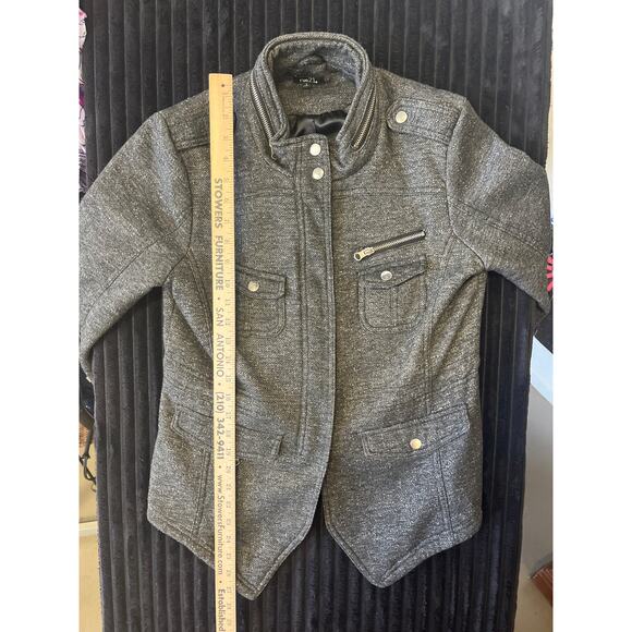 Rue 21 Women’s Knit Jacket Size Large Black Gray - Picture 5 of 6